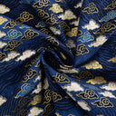 50x145cm Japanese Kimono Bronzed Fabric Sushi Cherry Blossoms Print Cotton Cloth DIY Materials Patchwork Accessories for Sewing