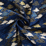 50x145cm Japanese Kimono Bronzed Fabric Sushi Cherry Blossoms Print Cotton Cloth DIY Materials Patchwork Accessories for Sewing