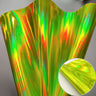 20*120CM Roll Hologram Iridescent Rainbow Laser PU Leather Fabric Craft Cloth DIY Handmade Color Change