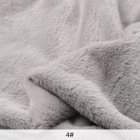 8mm Imitation Rabbit Fur Fabric Soft Short Plush For Warm Scarf, Doll,DIY Plush Toys Fabric Background Display Cloth 50x50cm/1m