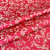 75x50cm Wheat Floral Pattern Damask Silk Satin Brocade Jacquard Fabric DIY Cheongsam Costume Upholstery Curtain Sewing Patchwork