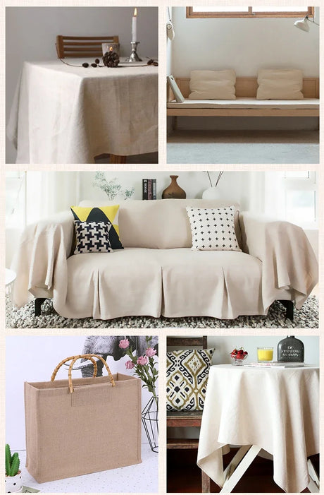 150x50cm/150x500cm Cotton Linen Fabric Greige For Embroidery Practice Fabric Decoration Cloth Handmade DIY Sewing TJ20577
