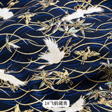 50x145cm Japanese Kimono Bronzed Fabric Sushi Cherry Blossoms Print Cotton Cloth DIY Materials Patchwork Accessories for Sewing
