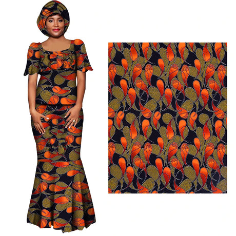 African Fabric Cloth By The Yard 3/6 Yards Ankara Print Wax Fabric for Party Dress Making and Sewing