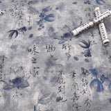 0.5m/1m/2m Encrypted Cotton Linen Retro Chinese Ink Style Fabric For Decorative Cloth Tablecloths Curtains Handmade DIY Fabric