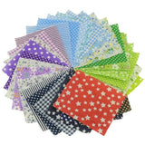 200PCS Squares Craft Fabric Cloths for DIY Bundle Patchwork Quilting Sewing Scrapbooking Artcraft