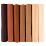7PCS 25 x 25cm/50 x 50cm Squares Cotton Craft Plain Fabric Cloths for DIY Bundle Patchwork Quilting Sewing Scrapbooking Artcraft