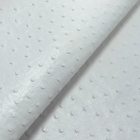 Ostrich Patterned Faux Leather Vinyl Fabric Embossed PVC Raised Particles for DIY Keychain Bags Earrings Sewing Supplies 30x68cm