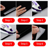 30D/50D /75D Black Polyester Clothing Accessories Iron-On Interlining Sewing Interlining Adhesive Lining Sewing Fabric