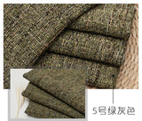 Thickened Coating Coarse Cotton and Linen Sofa Fabric DIY Solid Color Coarse Fabric Home Cushion Sofa Soft Bag Background Fabric