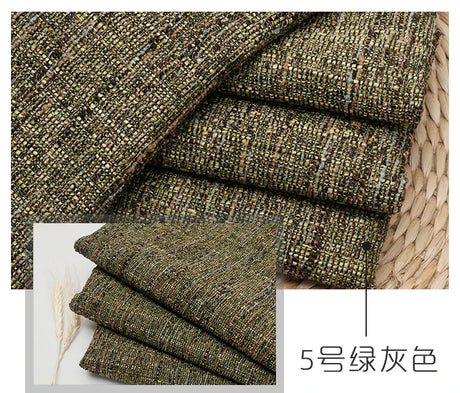 Thickened Coating Coarse Cotton and Linen Sofa Fabric DIY Solid Color Coarse Fabric Home Cushion Sofa Soft Bag Background Fabric