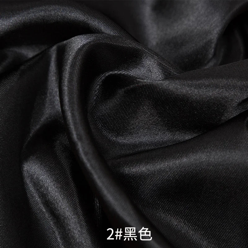0.5m/1m/2m Satin Fabric Lining Soft and Shiny Silk-Like Material,for Clothing and Lining, Garments, DIY Craft, and Gift Wrapping