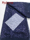 Kalume Nigerian Beaded Embroidery Lace High Quality French Net Sequins Tulle African Lace Fabric for Luxury Wedding Party F3490
