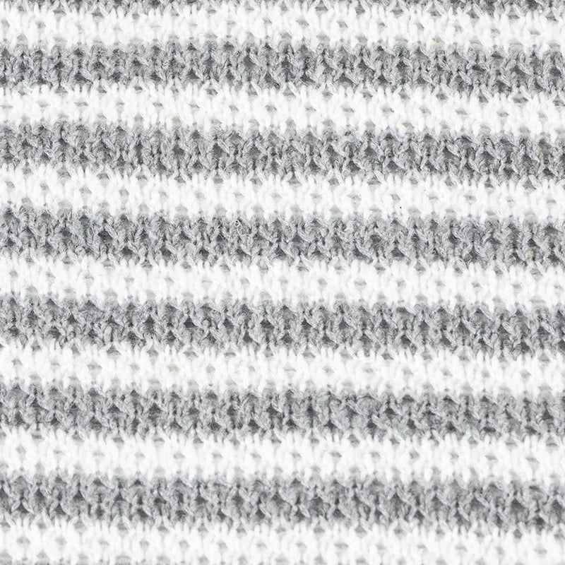 100x50cm Pure Cotton Striped Knitted Fabric For Winter Sweaters, Toy Clothes, Pillow, Cushion Handmade DIY Sewing Fabric TJ20741