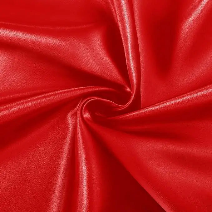 1m-7m Charmeuse Satin Fabric Silky & Shiny Cloth Fabric Shiny Upholstery Lining Drapery DIY Crafts Soft for Wedding Decorations