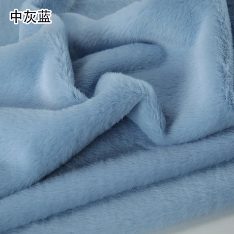 White Grey Colour Series 8mm imitation Rex rabbit Fur Fabric short plush fabric cabinet tablecloth display scarf cotton doll DIY