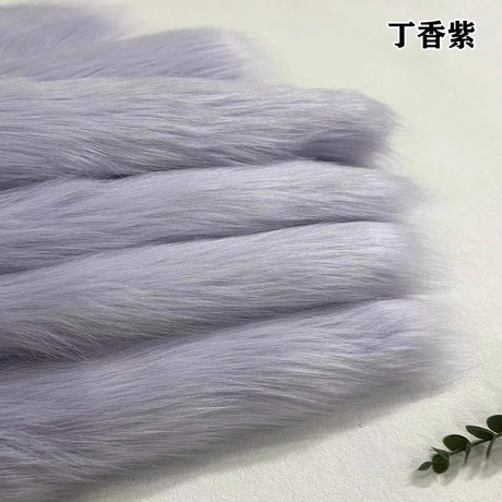 Purple Blue Colour Imitation Fox Fur Fabric 50*50CM For DIY Sewing Coat Homedecor Pillow Faux Fur Fabric