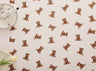 160*50cm Pure Cotton Twill Fabric with Bear Grid Heart Printed for Handmade Clothing and Bedding,DIY Patchwork Cloth Craft