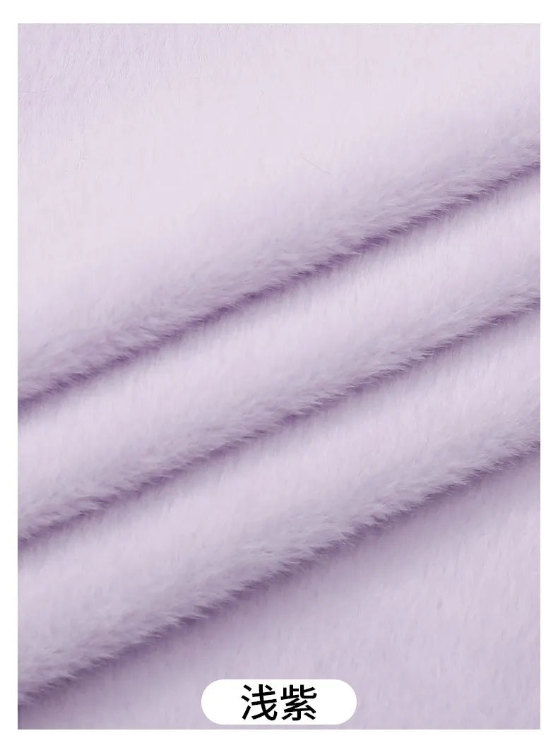 50x50cm 5mm Soft Breathable Elastic Faux Fur Fabric for Sewing Plush Toy Doll Scarf Hat Decorative Cloth Handmade DIY Fabrics