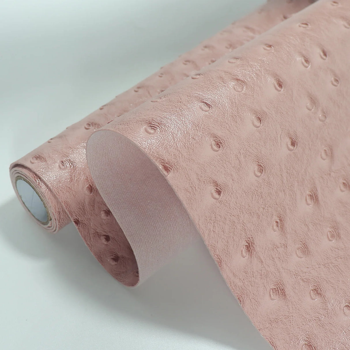 30x68cm Ostrich Patterned Faux Leather Vinyl Fabric Embossed PVC Raised Particles for Handicrafts Bags Keychain Earrings Wallet