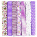 7Pcs 20" x 20" Cotton Fabric DIY Making Supplies Quilting Patchwork Fabric Fat Quarter Bundles DIY for Quilting Patchwork