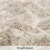 Breathable Pure Cotton Double-Layer Crepe Fabric For Bedding Home Wear Pajama Summer Dress DIY Clothing Cloth 135x50cm/500cm