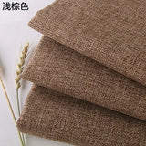 Cotton and Linen Sofa Fabric Solid Color Thickened Coating Dustproof Coarse Cloth Burlap Canvas Pillow Curtain DIY sewing Fabric