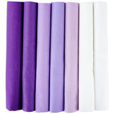 7PCS 25 x 25cm/50 x 50cm Squares Cotton Craft Plain Fabric Cloths for DIY Bundle Patchwork Quilting Sewing Scrapbooking Artcraft
