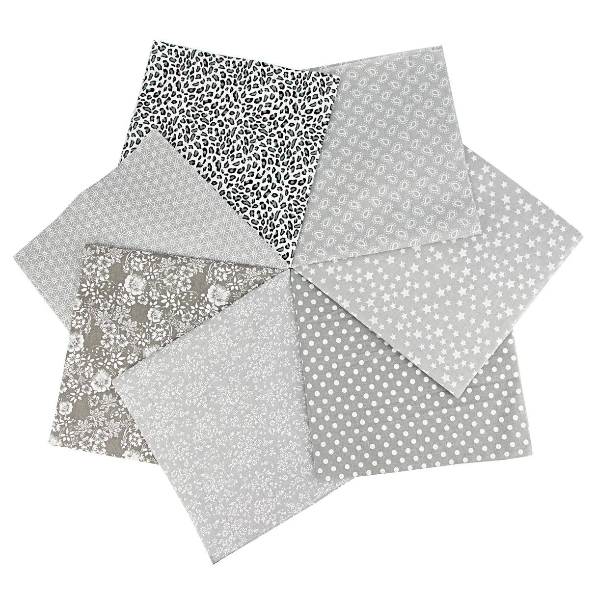 7Pcs 20" x 20" Cotton Fabric DIY Making Supplies Quilting Patchwork Fabric Fat Quarter Bundles DIY for Quilting Patchwork