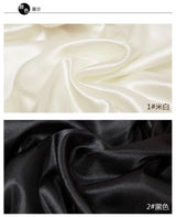 0.5m/1m/2m Satin Fabric Lining Soft and Shiny Silk-Like Material,for Clothing and Lining, Garments, DIY Craft, and Gift Wrapping
