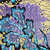 African cotton wax prints fabric, grand super Hollandais wax fabric, golden wax glitter, 6 yards per piece