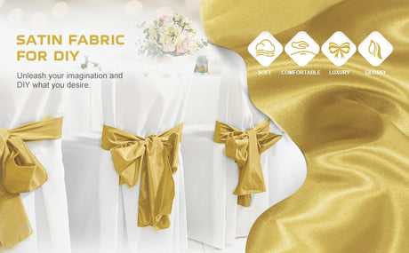 1m-7m Charmeuse Satin Fabric Silky & Shiny Cloth Fabric Shiny Upholstery Lining Drapery DIY Crafts Soft for Wedding Decorations