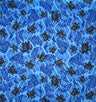 Sea Turtles W Traditional Polynesian Tattoo Patches Rayon Fabric - Taupe/Maroon/Black, 36" Width (1 Yard)