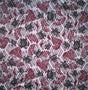 Sea Turtles W Traditional Polynesian Tattoo Patches Rayon Fabric - Taupe/Maroon/Black, 36" Width (1 Yard)