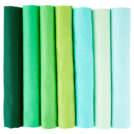 7PCS 25 x 25cm/50 x 50cm Squares Cotton Craft Plain Fabric Cloths for DIY Bundle Patchwork Quilting Sewing Scrapbooking Artcraft