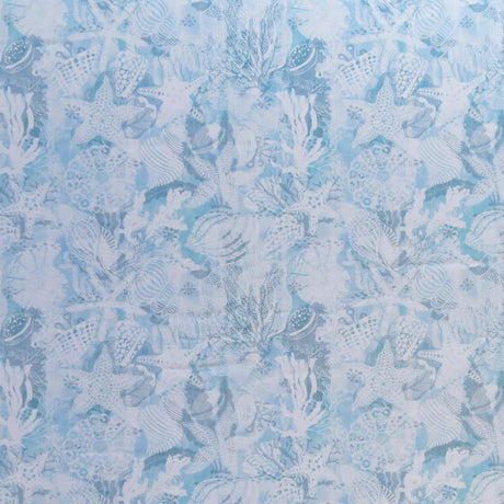 Swim Knit Poly Spandex Sea Life Montage Print