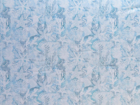 Swim Knit Poly Spandex Sea Life Montage Print