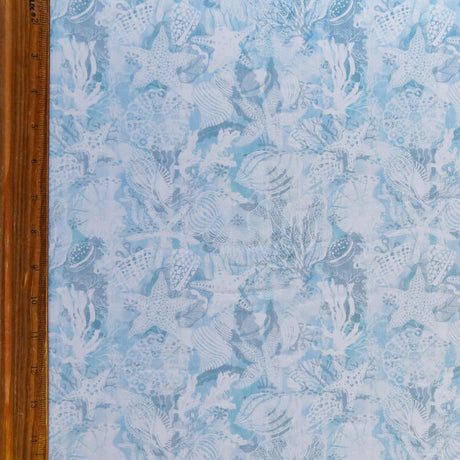 Swim Knit Poly Spandex Sea Life Montage Print