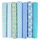 7Pcs 20" x 20" Cotton Fabric DIY Making Supplies Quilting Patchwork Fabric Fat Quarter Bundles DIY for Quilting Patchwork