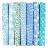 7Pcs 20" x 20" Cotton Fabric DIY Making Supplies Quilting Patchwork Fabric Fat Quarter Bundles DIY for Quilting Patchwork