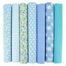 7Pcs 20" x 20" Cotton Fabric DIY Making Supplies Quilting Patchwork Fabric Fat Quarter Bundles DIY for Quilting Patchwork