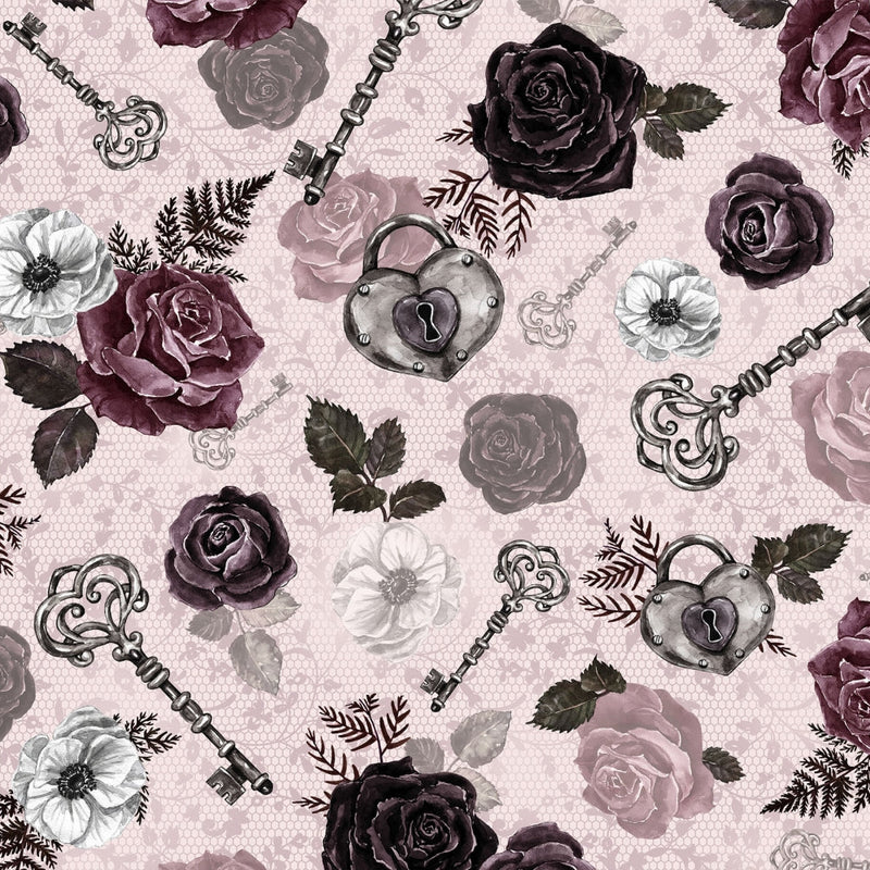 Cuddle Fabric Secret Crush Black Cherry Digital Minky