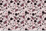 Cuddle Fabric Secret Crush Black Cherry Digital Minky