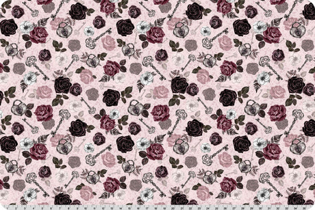 Cuddle Fabric Secret Crush Black Cherry Digital Minky
