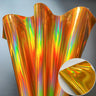 20*120CM Roll Hologram Iridescent Rainbow Laser PU Leather Fabric Craft Cloth DIY Handmade Color Change