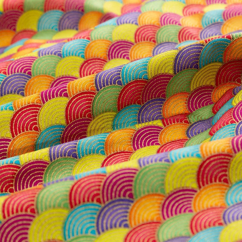 50x145cm Japanese Kimono Bronzed Fabric Sushi Cherry Blossoms Print Cotton Cloth DIY Materials Patchwork Accessories for Sewing