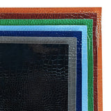 Glossy Embossed Crocodile Texture Faux Leather Roll Synthetic Leather Fabric for Wallets Keychains Making Sewing Crafts Material