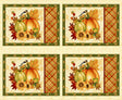 Quilting Cotton Seeds of Gratitude Holiday Cream Placemats Studio E