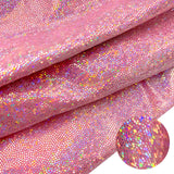 150cm*100cm Glitter Laser Polyester Fabric Iridescent Holographic Wedding Party Background Doll Clothing Decor Material DIY