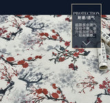 0.5m/1m/2m Encrypted Cotton Linen Retro Chinese Ink Style Fabric For Decorative Cloth Tablecloths Curtains Handmade DIY Fabric